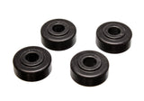 Strut Rod Bushing Set; Black; Front; Performance Polyurethane;