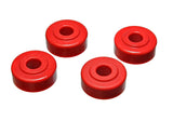 Strut Rod Bushing Set; Red; Front; Performance Polyurethane;