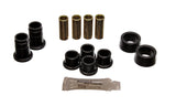 End Link Bushing Set; Black; Front; Performance Polyurethane;