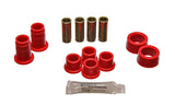 End Link Bushing Set; Red; Front; Performance Polyurethane;