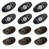 A-Series LED Universal Rock Light Kit, High Power Amber, Set Of 6