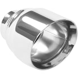 Single Exhaust Tip - 2.5in. Inlet/4.5in. Outlet