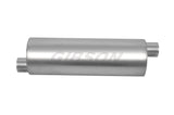 SFT Superflow Offset/Offset Round Muffler; Stainless