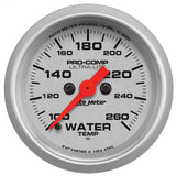 GAUGE, WATER TEMP, 2 1/16in, 100-260deg F, DIGITAL STEPPER MOTOR, ULTRA-LITE