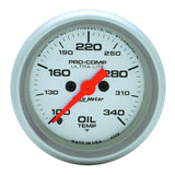 GAUGE, OIL TEMP, 2 1/16in, 100-340deg F, DIGITAL STEPPER MOTOR, ULTRA-LITE