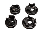 Motor Mount Set; Black; Performance Polyurethane; 2 Per Set;