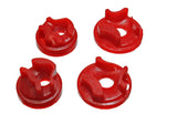 Motor Mount Set; Red; Performance Polyurethane; 2 Per Set;