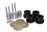 Differential Carrier Bushing Set; Black; Rear; Performance Polyurethane;