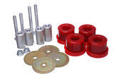 Differential Carrier Bushing Set; Red; Rear; Performance Polyurethane;