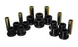 Leaf Spring Bushing Set; Black; Rear; Performance Polyurethane;