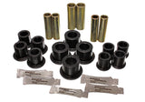 Leaf Spring Bushing Set; Black; Rear; Performance Polyurethane;