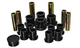 Leaf Spring Bushing Set; Black; Rear; Performance Polyurethane;