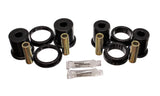 Control Arm Bushing Set; Black; Rear Upper; Performance Polyurethane;