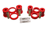 Control Arm Bushing Set; Red; Rear Upper; Performance Polyurethane;