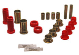 Control Arm Bushing Set; Red; Front; Performance Polyurethane;