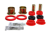 Axle Pivot Bushing Set; Red; Rear; Performance Polyurethane;