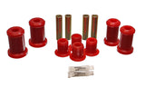 Control Arm Bushing Set; Red; Front; Performance Polyurethane;