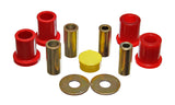 Control Arm Bushing Set; Red; Front; Performance Polyurethane;