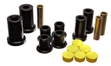 Control Arm Bushing Set; Black; Front; Performance Polyurethane;