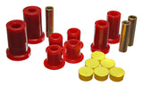 Control Arm Bushing Set; Red; Front; Performance Polyurethane;