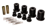 Control Arm Bushing Set; Black; Rear; Performance Polyurethane;