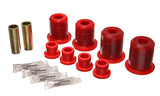 Control Arm Bushing Set; Red; Rear; Performance Polyurethane;