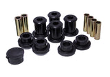 Control Arm Bushing Set; Black; Rear; Performance Polyurethane;