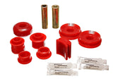 Control Arm Bushing Set; Red; Rear Upper; Performance Polyurethane;