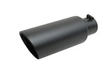 Black Ceramic Double Walled Angle Exhaust Tip