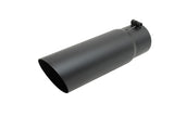 Black Ceramic Single Wall Angle Exhaust Tip