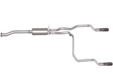 Cat-Back Dual Split Exhaust System; Aluminized