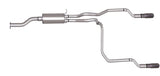 Cat-Back Dual Split Exhaust System; Aluminized