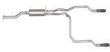 Cat-Back Dual Split Exhaust System; Aluminized