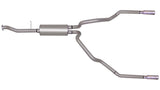 Cat-Back Dual Split Exhaust System; Aluminized