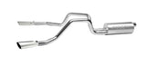 Cat-Back Dual Split Exhaust System; Aluminized