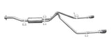 Cat-Back Dual Split Exhaust System; Aluminized