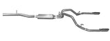 Cat-Back Dual Split Exhaust System; Aluminized