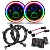 7 in. High Powered LED Headlights, ColorSHIFT(tm) 2.0, Pair