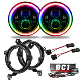 7 in. High Powered LED Headlights, ColorSHIFT(tm) - BC1, Pair