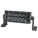 Black Series, 7D 8 in. 36W Dual Row LED Light Bar, 6000K