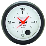 Traditional incandescent lighting illuminates around the perimeter of the dial