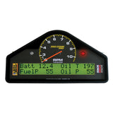 RACE DASH DISPLAY, 10.5K RPM/MPH/FUELP/OILP/OILT/WTMP/VOLT, PRO-COMP