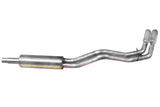 Cat-Back Dual Sport Exhaust System; Aluminized