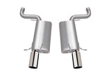 Axle Back Dual Exhaust System; Stainless