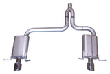 Cat-Back Dual Split Exhaust System; Stainless