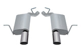 Axle Back Dual Exhaust System; Stainless