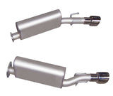 Axle Back Dual Exhaust System; Stainless