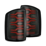 LED Taillights Black Red