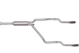 Cat-Back Dual Split Exhaust System; Stainless