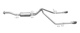 Cat-Back Dual Split Exhaust System; Stainless